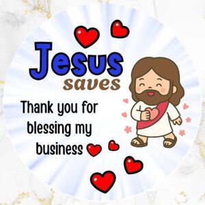 60 Thank you Stickers  Religion stickers